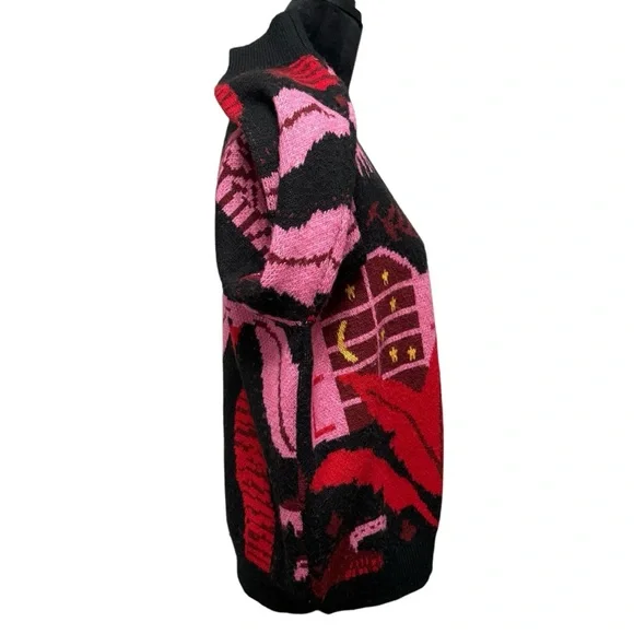 FARM Rio Black Tropical Magic V Neck Oversized Cardigan Size XS. - Picture 7 of 11